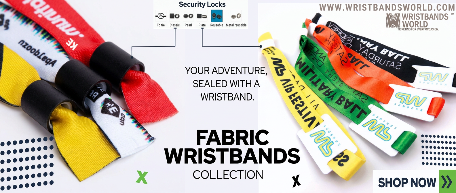 Fabric wristbands collection